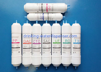 Άσπρη κασέτα φίλτρων διανομέων νερού 4 σύστημα σκηνικής συνδυασμένο Compsite διήθησης